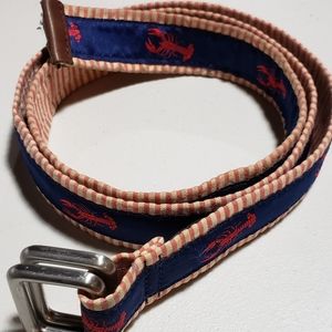 Embroidered Lobster Belt